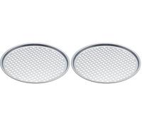 KitchenCraft - Teglia Crisper con Fori, Rotonda (Confezione da 2)