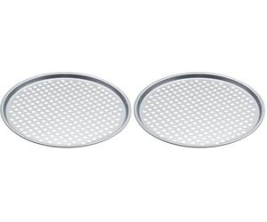 KitchenCraft - Teglia Crisper con Fori, Rotonda (Confezione da 2)