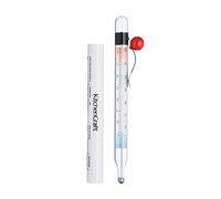 KitchenCraft Termometro per marmellata/zucchero con coperchio protettivo, vetro
