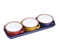 KITCHENCRAFT - World Of Flavours Enamel Dip Bowl Set 3pcs.