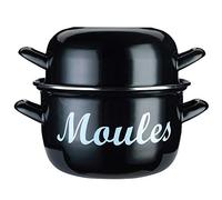 KitchenCraft World of Flavours Pentola per cozze tradizionale grande, smalto, 25 cm, 5,5 L