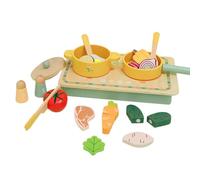 Kitchenfor Kids, Fitend Play Kitchen Cooking Set - Set da cucina per tutti i piccoli | vasi realistici, pale, verdure per abilità motorie fini sviluppano la creatività
