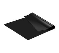 KitchenRaku Tappetino in silicone extra grande, antiscivolo, antiaderente, resistente al calore, riutilizzabile, per alimenti, lavabile in lavastoviglie (Nero, 50x70cm)