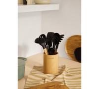 KITCHENWARE STUDIO - Utensili Da Cucina In Legno E Silicone Nero