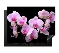 KitchenYeah© Copri Piano Cottura 77x59 cm Coprifornelli Tappetino per Induzione Fornello Tutto per la Cucina Orchidea - Fiori - Rosa - Flora