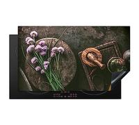 KitchenYeah© Copri Piano Cottura 90x52 cm Coprifornelli Tappetino per Induzione Fornello Tutto per la Cucina Spezie - Industriale - Natura morta