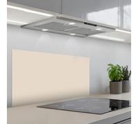 KitchenYeah© Paraschizzi Cucina Adesivo 45x90 cm Pannello Parete per Paraspruzzi Adesivi Muro Luce - Beige - Colore - Tinta Unita