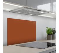 KitchenYeah© Paraschizzi Cucina Adesivo Pannello Parete Paraspruzzi | 50x70 cm - Pannelli retro Terracotta - Marrone - Tavolozza - Tinta unita - Colori - Colore