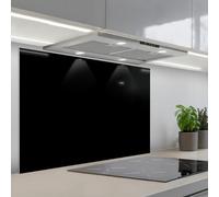 KitchenYeah© Paraschizzi Cucina Adesivo Pannello Parete Paraspruzzi | 55x80 cm - Rivestimento Nero - Tinta unita - Colore