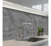 KitchenYeah© Paraschizzi Cucina Adesivo Pannello Parete Paraspruzzi | 60x200 cm - Pannelli retro Vecchio - Cemento - Muro