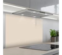 KitchenYeah© Paraschizzi Cucina Adesivo Pannello Parete per Paraspruzzi | 60x90 cm - Adesivi Muro Luce - Beige - Colore - Tinta unita