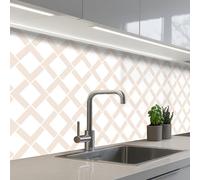 KitchenYeah© Paraschizzi Cucina Adesivo Pannello Parete per Paraspruzzi | 80x300 cm - Adesivi Muro Linea - Geometria - Modelli - Astratto