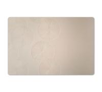 KitchenYeah© Set di Tovagliette Colazione Lavabili 6 Pezzi 45x30 cm Tovaglietta Americana in Plastica Colorata Antiscivolo Design Moderno Japandi - Beige - Moderno