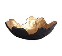 KITCISSL Svuotatasche Ingresso Centrotavola Moderno Design Vassoi, Svuota Tasche da Ingresso Moderno in Oro e Nero Vassoio Porta Caramelle Monete Occhiali Caramelle Vassoio