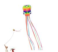 Kite Octopus, 5 x 0,8 m Enormi Aquiloni Volanti Facile, Kit Volanti A Code Lunghe, Giocattoli Interattivi Portatili per Genitori E Figli per Bambini, Ragazzi, Ragazze