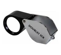 Kite Doublet 10 x - Lente d' ingrandimento 10 x, diametro frontale 23 mm, Nero