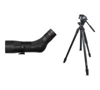Kite Optics Set telescopio da osservazione SP65 + 15-47x + treppiede Ardea AL + Manfrotto 128RC
