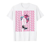 Kite Surfer Kite Surf Kiteboarder Girl Coquette Bow Rosa Maglietta