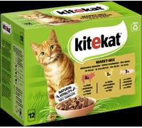 Kitekat 85gx12 Mix di mercato in gelatina buste porzione multipack