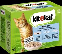 Kitekat 85gx12 Pesce-Scatola Gelatina Bustine Multipack