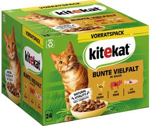 Kitekat Varietà Colorata in Salsa - Bustine da 85 g, Confezione da 24 - 2.040 g