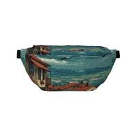 Kites Over the Hills - Marsupio a tracolla regolabile, per sport all'aria aperta e viaggi, grande capacità