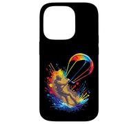 Kitesurf Art Splash - Sport Extreme Rider e Ala Colorata Custodia per iPhone 14 Pro