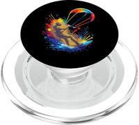 Kitesurf Art Splash - Sport Extreme Rider e Ala Colorata PopSockets PopGrip per MagSafe