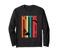 Kitesurf - Kit Kitesurfing, Regalo Vintage Vintage Maglia a Manica