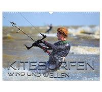 Kitesurfen - Wind und Wellen (Wandkalender 2026 DIN A3 quer), CALVENDO Monatskalender: Spektakuläre Aktionsszenen an verschiedenen traumhaften Surfspots