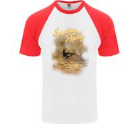 Kitesurfing Spray And Pray Maglietta A Maniche Corte Da Baseball Per Uomo