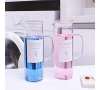 KitHero Set di dispenser per detersivo per bucato con etichette e manico per l'organizzazione e la conservazione della lavanderia, confezione da 2 contenitori liquidi da 1,417,5 g, per la decorazione