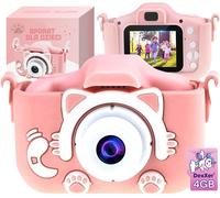 KITH's LCD 40MPIX Digital Camera Kitten 600MAH USB Pink + 4 GB SD