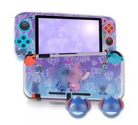Kitimi Protective Case for Switch Lite 2019, Hard Protective Cover with Thumb Grip Caps, Cute Cartoon Shock Absorption Anti-Scratch Shell for Nintendo Switch Lite Protective Case