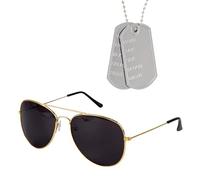 Kitimi Set di accessori per costume da pilota con occhiali da sole, accessorio per costume da aviatore di Halloween, accessorio per cosplay militare, per uomo e donna, a tema Halloween, cosplay