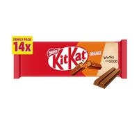 KitKat Fingers Original 14x20g, 289g, Una deliziosa barretta di cioccolato di 2 dita di biscotto croccante di wafer ricoperto di cioccolato al latte liscio