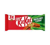 KITKAT Hazelnut Wafer ricoperto di Cioccolato al Latte al gusto Nocciola, 3 Snack da 41,5g (124,5g)