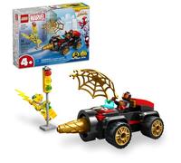 KITMOUS Drill Spinner Vehicle, Miles Morales Spin Car with 2 Minifigures, Toy from + TV Series, Gift for Kids, Spider-Man Toy for 4-6 Year Olds, 10792
