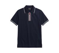 Kiton - Polo con Zip - - Tops - Uomo - Blu - XL