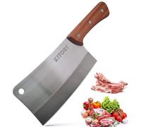 Kitory Mannaia Coltello 18cm, Coltello da Cuoco Cinese Professionale, Acciaio Inossidabile ad Alto Tenore di Carbonio, con Impugnatura Ergonomica