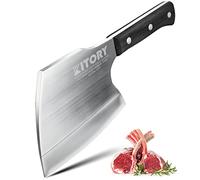 Kitory Mannaia da Cucina Lama 16cm, Accetta da Cucina pesante da 1 kg, per carne congelata e ossa grandi, A forma di ascia, extra spessa 7 mm