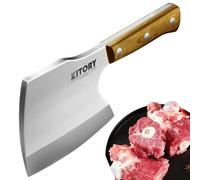 Kitory Mannaia per il taglio delle ossa, coltello da cucina super massiccio a forma di ascia resistente appositamente per grandi ossa di manzo e rottura della carne congelata, regali 2024