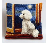 kitphoenix Set Cuscini Con Bloccaggio A Scatto Animale Kit Per Ricamare Cuscini Kit Per Fabbricare Cuscino A Punto Croce Per Bambini Adulti Principianti,Accessorio Per La Casa,Colorato,43 Cm×43 Cm