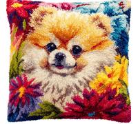 kitphoenix Set Cuscini Con Bloccaggio A Scatto Animale Kit Per Ricamare Cuscini Kit Per Fabbricare Cuscino A Punto Croce Per Bambini Adulti Principianti,Accessorio Per La Casa,Colorato,43 Cm×43 Cm