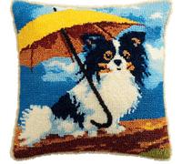 kitphoenix Set Cuscini Con Bloccaggio A Scatto Animale Kit Per Ricamare Cuscini Kit Per Fabbricare Cuscino A Punto Croce Per Bambini Adulti Principianti,Accessorio Per La Casa,Colorato,43 Cm×43 Cm