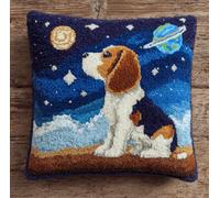 kitphoenix Set Cuscini Con Bloccaggio A Scatto Animale Kit Per Ricamare Cuscini Kit Per Fabbricare Cuscino A Punto Croce Per Bambini Adulti Principianti,Accessorio Per La Casa,Colorato,43 Cm×43 Cm