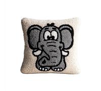 kitphoenix Set Cuscini Con Bloccaggio A Scatto Elefante Kit Per Ricamare Cuscini Kit Per Fabbricare Cuscino A Punto Croce Per Bambini Adulti Principianti,43Cm×43Cm