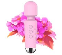 Kitppit Massaggio a proiettile piccolo per la schiena, da donna, ricaricabile, elettrico, per il rilassamento dei muscoli del piede, delle braccia, colore rosa