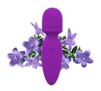 Kitppit Mini massaggiatore portatile a proiettile per la schiena, impermeabile, ricaricabile, piccolo massaggiatore per il corpo, allevia l'affaticamento muscolare (viola)