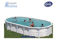 KITPROV6188N PISCINA FUORITERRA PANNELLI GRE ISLANDIA 610X375XH132 CM GHIACCIO